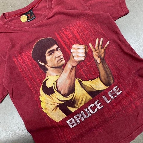 Vintage Bruce Lee "Enter the Dragon" red t-shirt - Picture 2 of 6